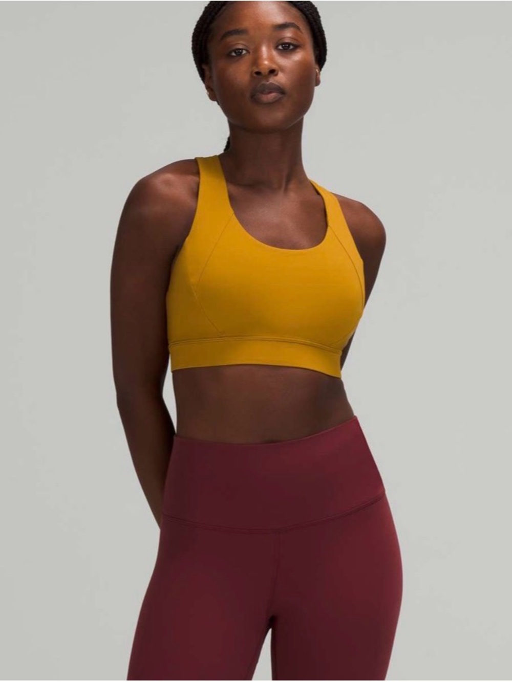 Lululemon Free To Be Elevated Bra Light Support in Gold Spice
